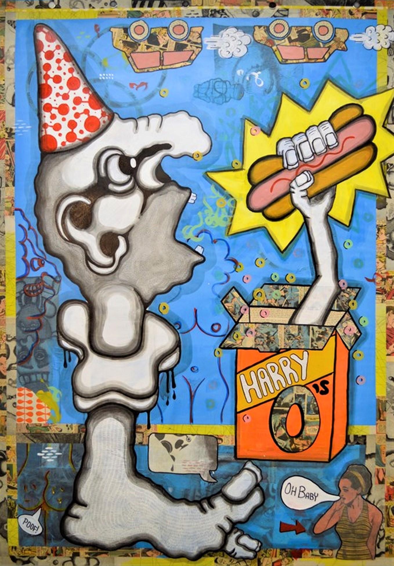 Jolynn Reigeluth Figurative Art – Good Hot Dogs: „Heat Dogs hat gut gemacht“