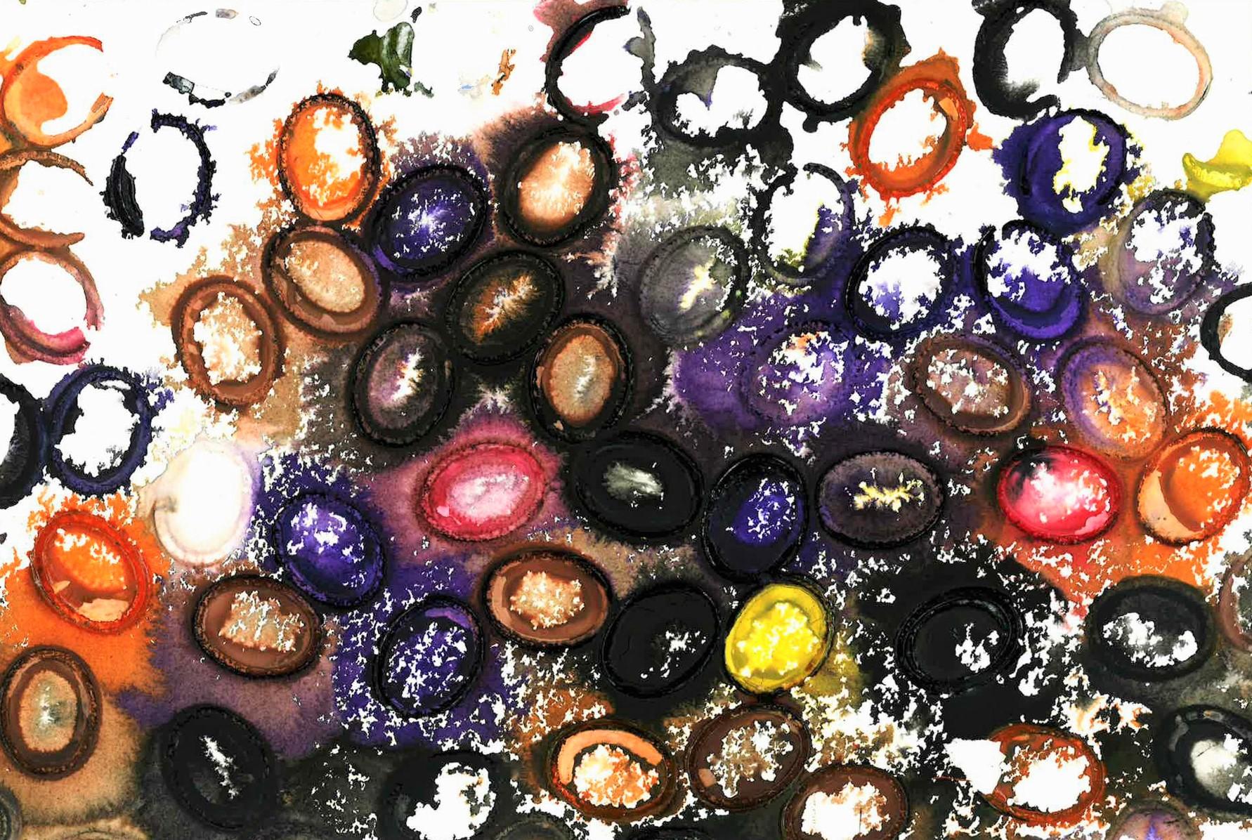 Abstract Painting de Kory Twaddle - Sobras de acuarela