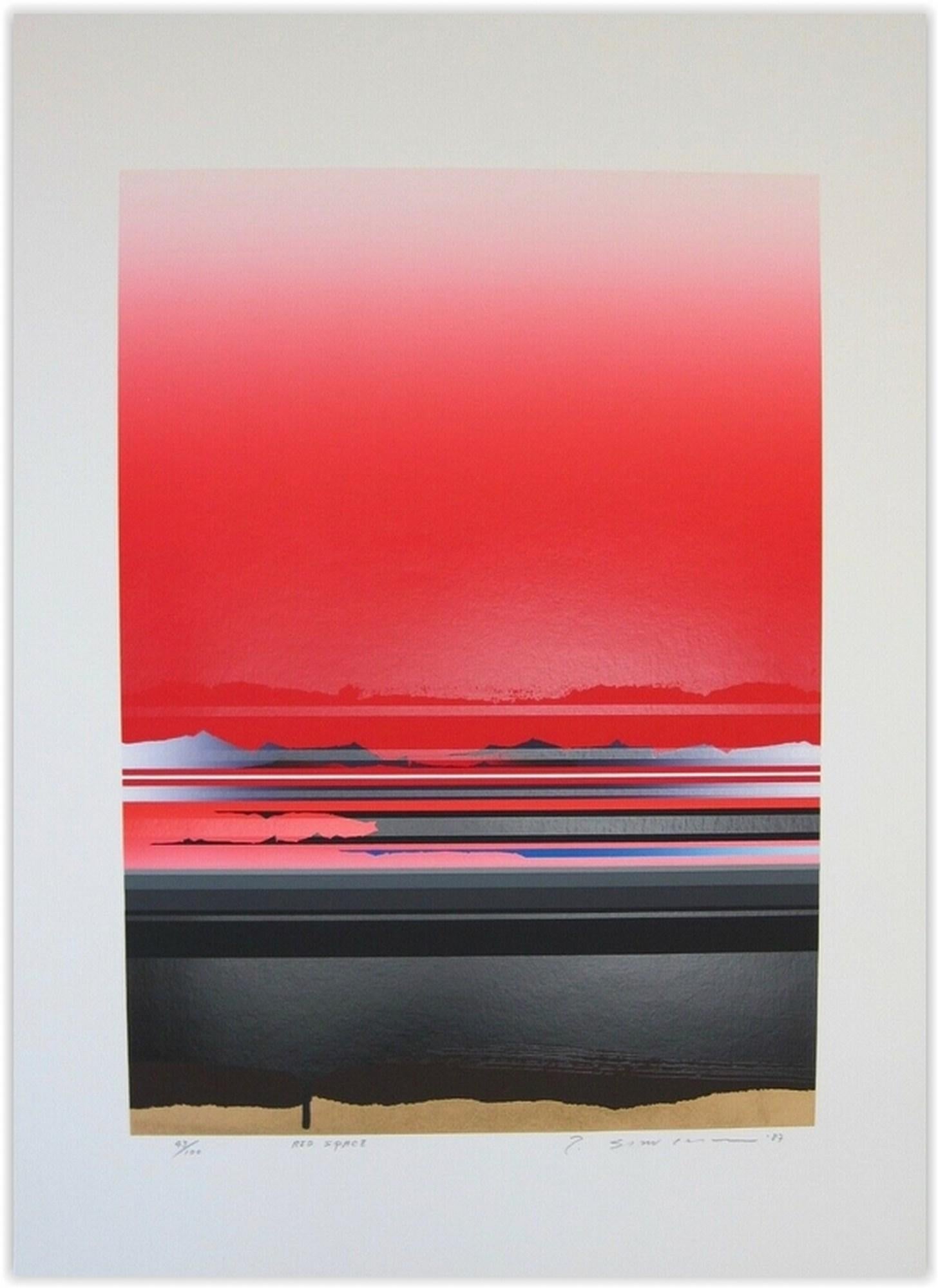 Red Space - Print by Tetsuro Sawada