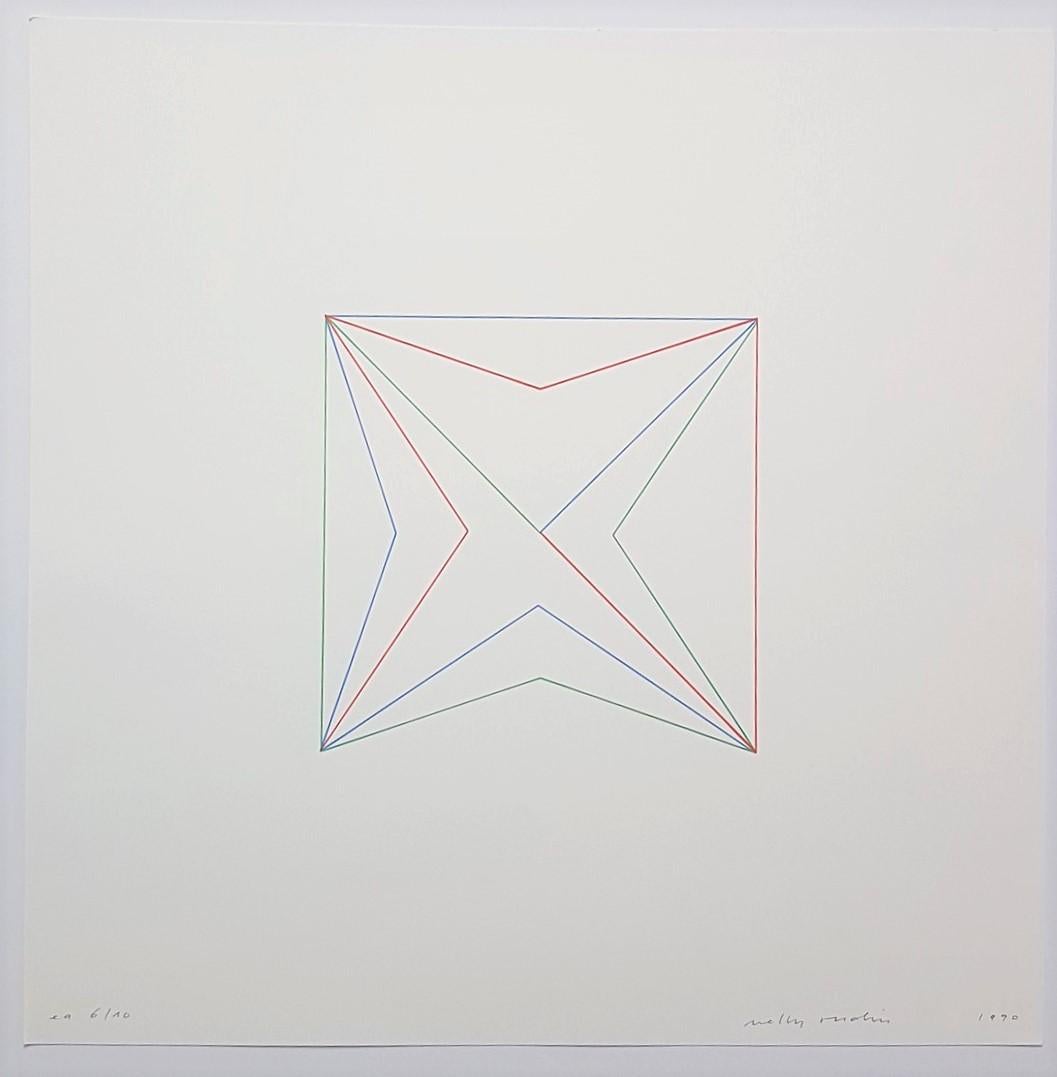 Geometric Composition - Concrete Art, Konkrete Kunst - Print by Nelly Rudin