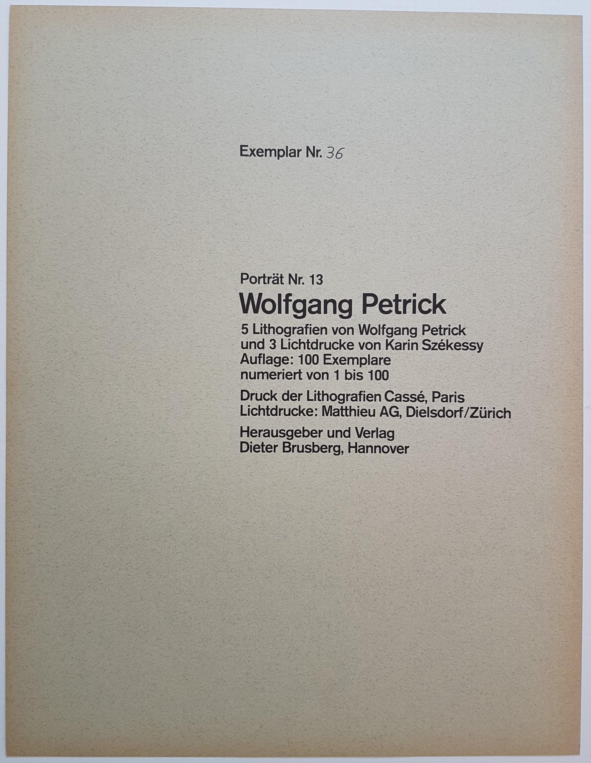 Wolfgang Petrick 
(Partial) Portfolio 