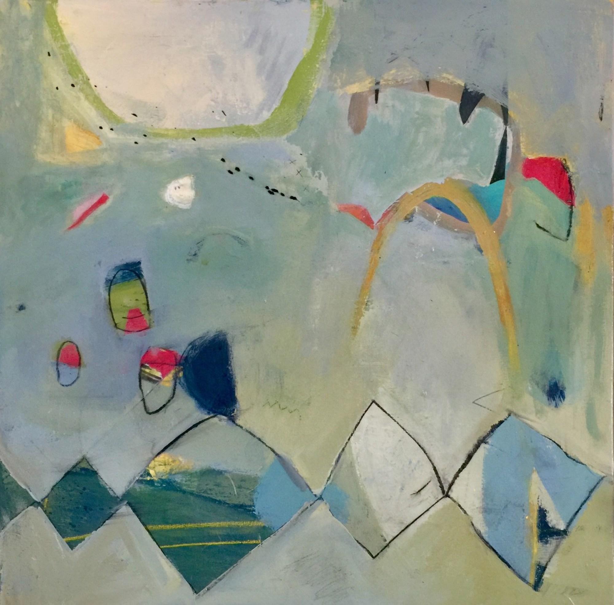 Katherine Bello Abstract Painting - My Turn to Sit by the Window