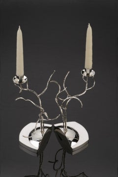 Tree of Life Shabbat Candlesticks