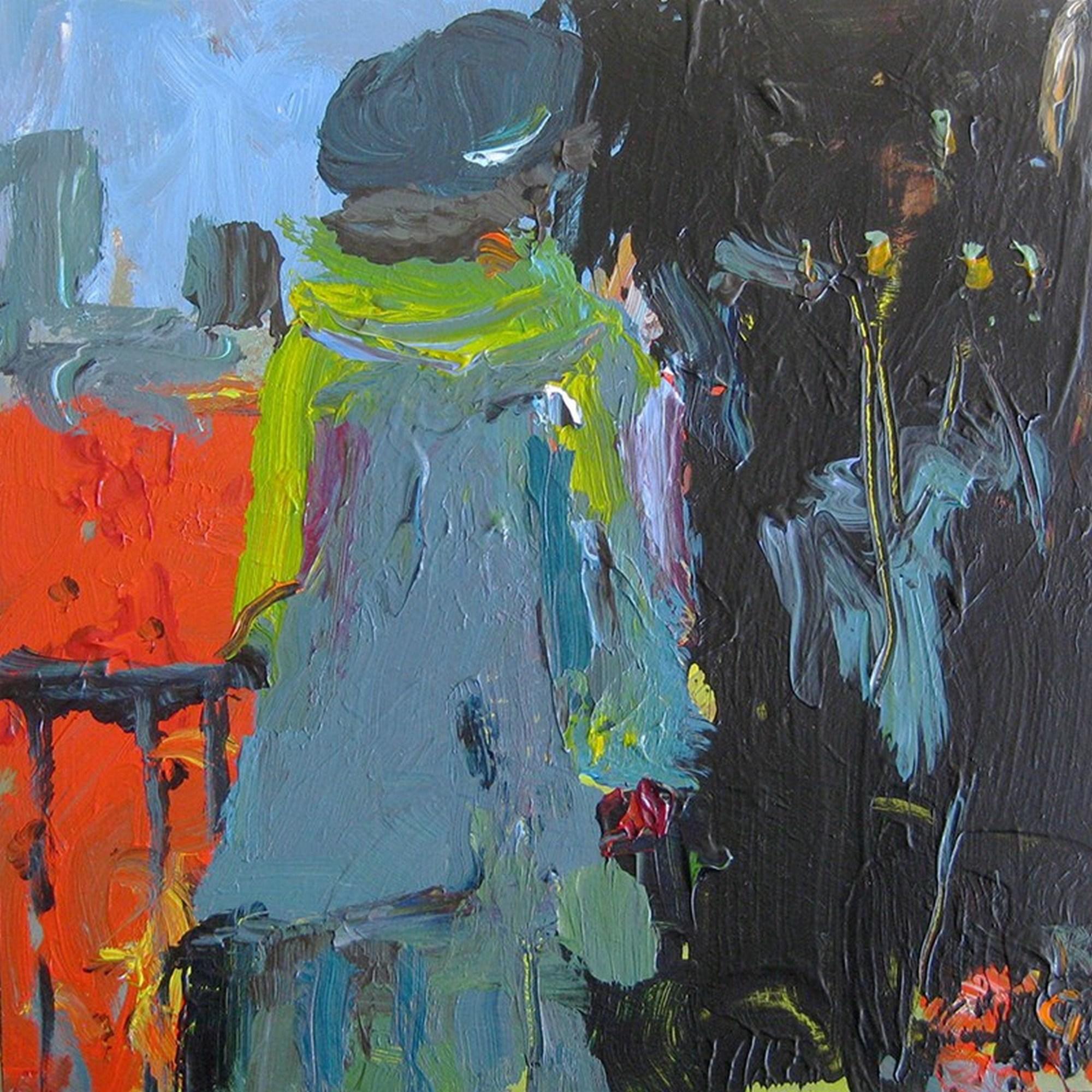 Rita Guile Abstract Painting - Woman In The City