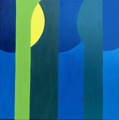 Ray of Sunshine (Geometric Abstraction, Minimalism, Josef Albers, Hard Edge)