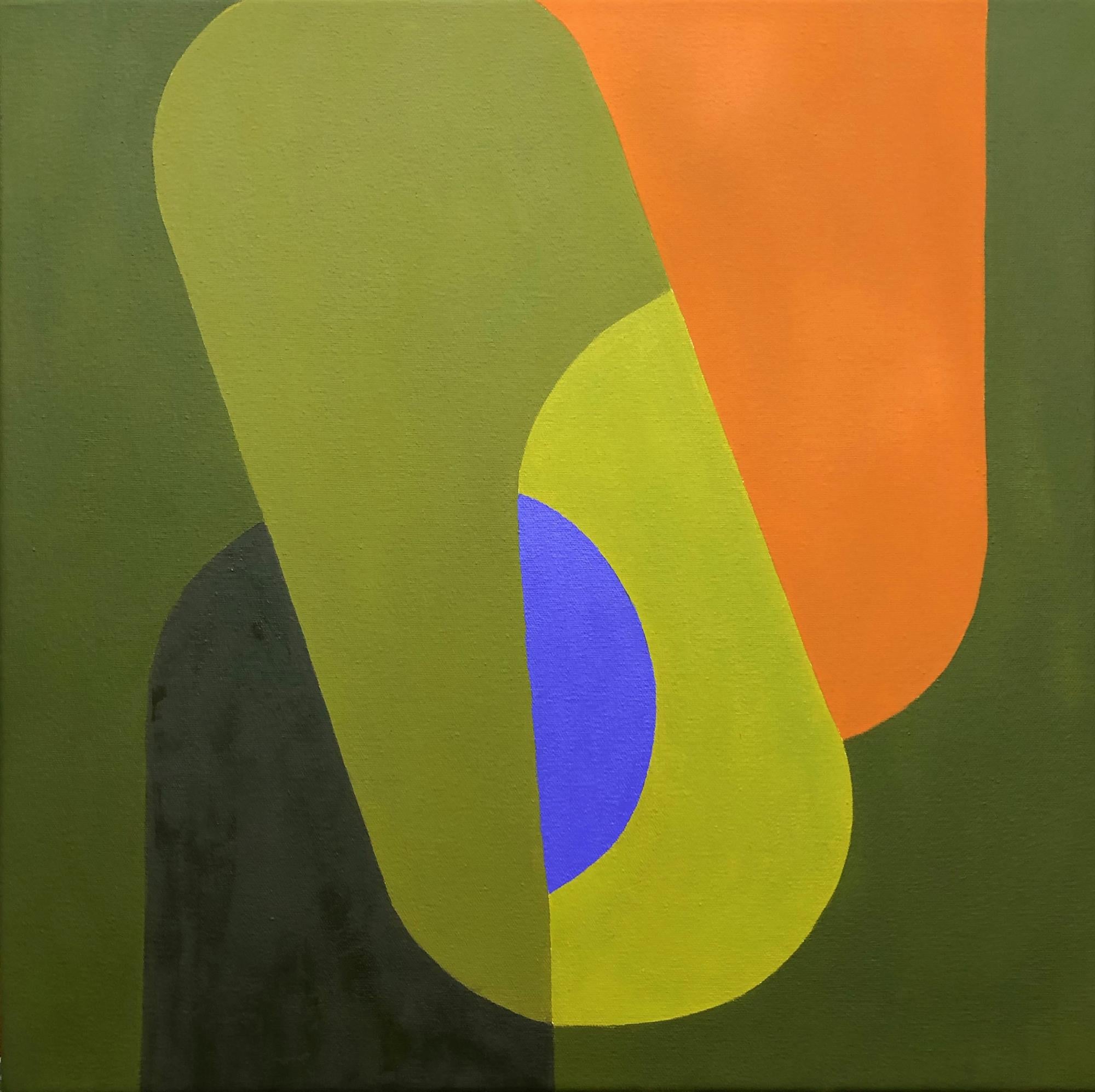 Vertigo (Geometric Abstraction, Minimalism, Josef Albers, Hard Edge) - Painting by Susan Kiefer
