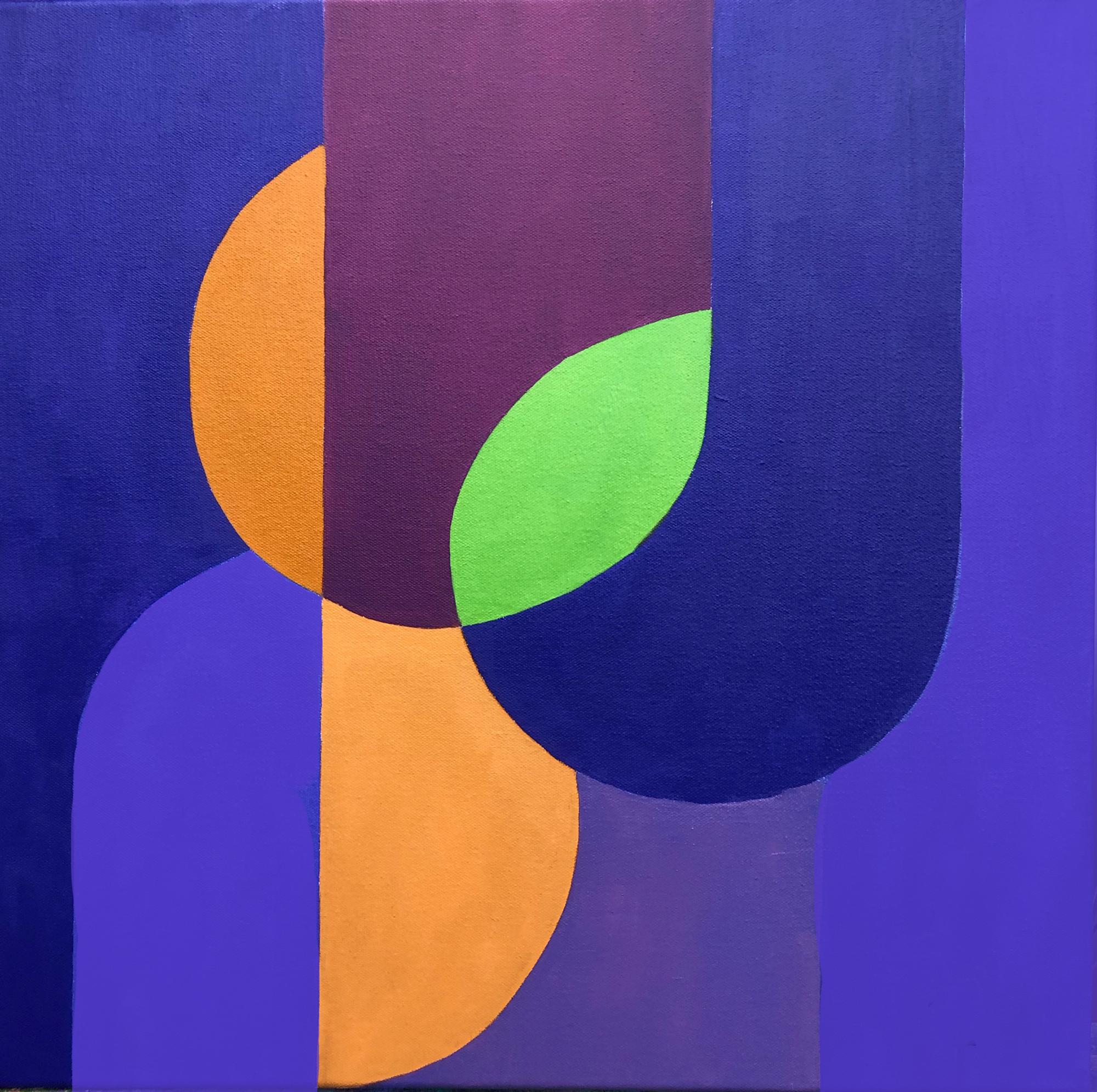 Pleasure (Geometric Abstraction, Minimalism, Josef Albers, Hard Edge) - Painting by Susan Kiefer