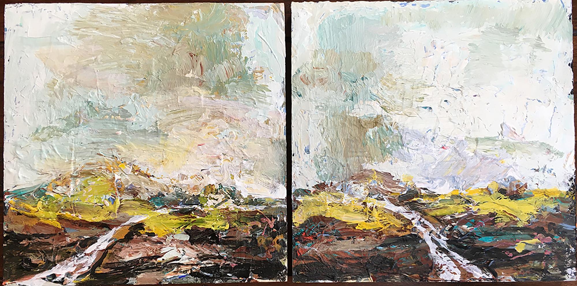 Rita Guile Abstract Painting - Flint Hills