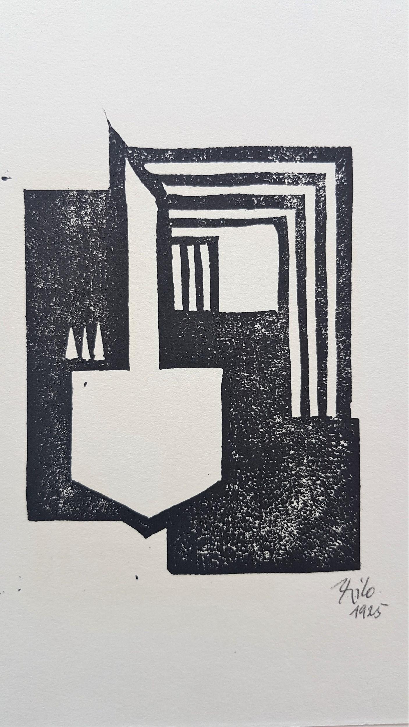 Abstrakte geometrische Komposition (abstrakte Kunst, Konstruktivismus und Konkrete Kunst) – Print von Thilo Maatsch