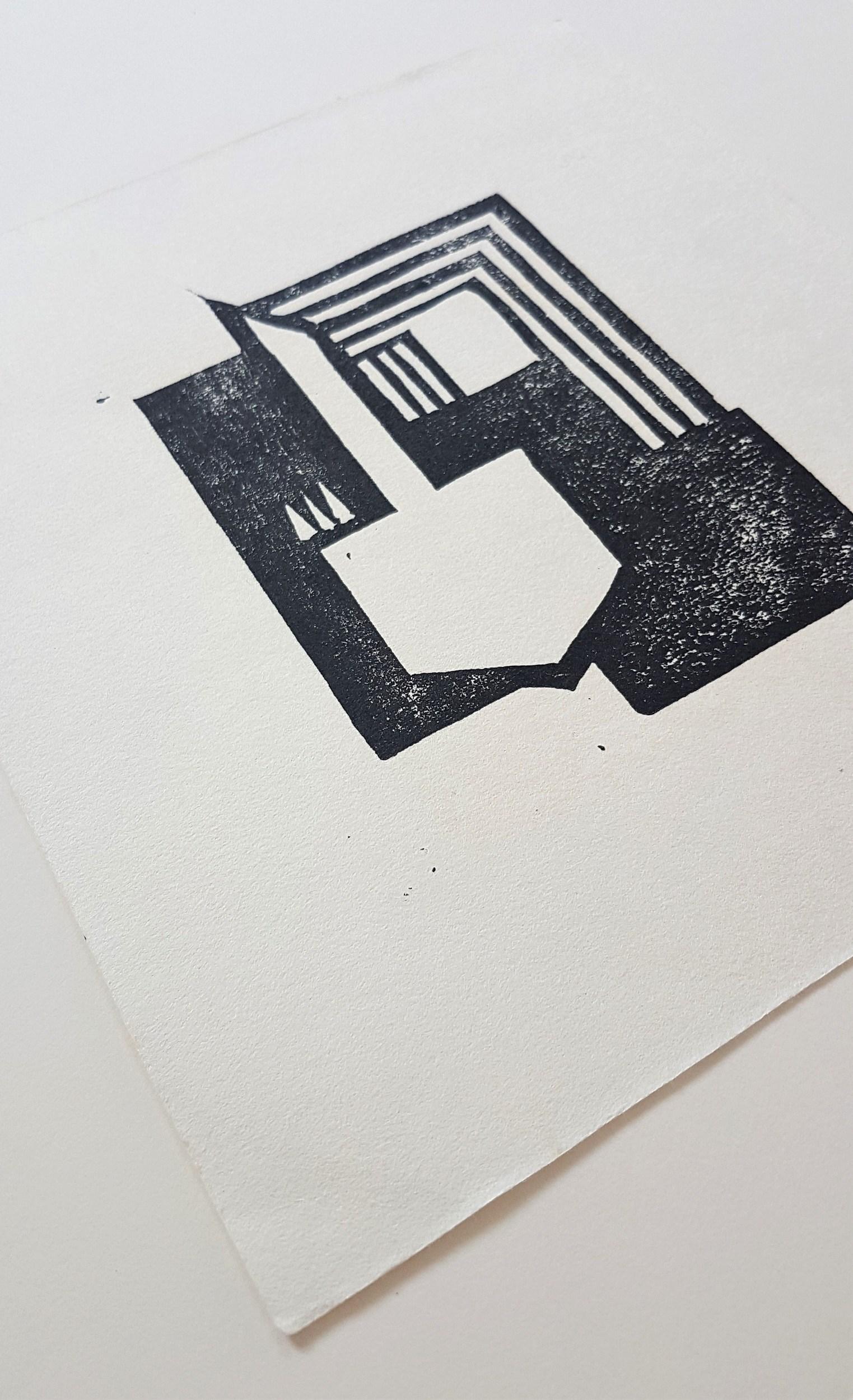 Abstrakte geometrische Komposition (abstrakte Kunst, Konstruktivismus und Konkrete Kunst) (Grau), Abstract Print, von Thilo Maatsch