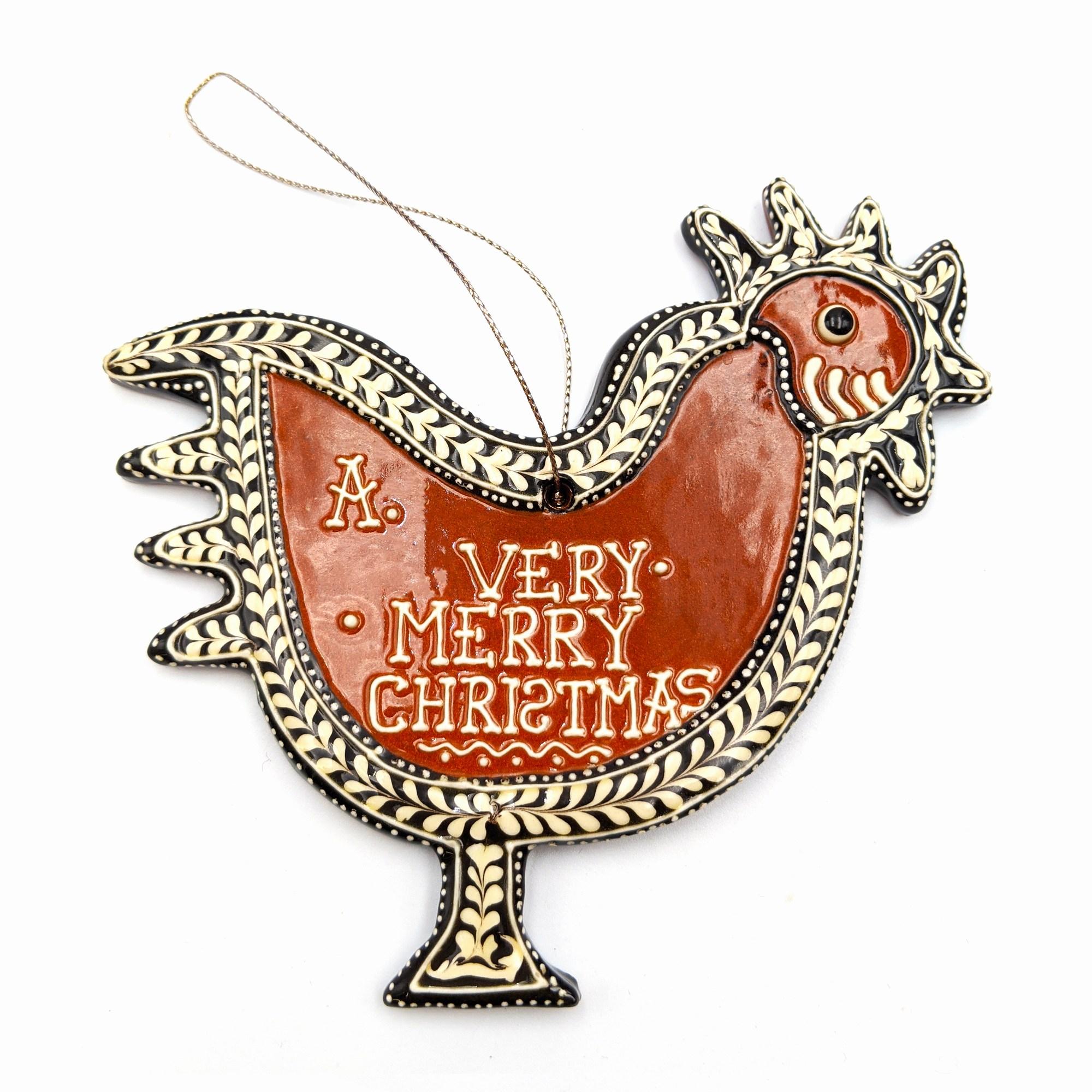 Rooster - A Very Merry Christmas - Sculpture by Irma Starr