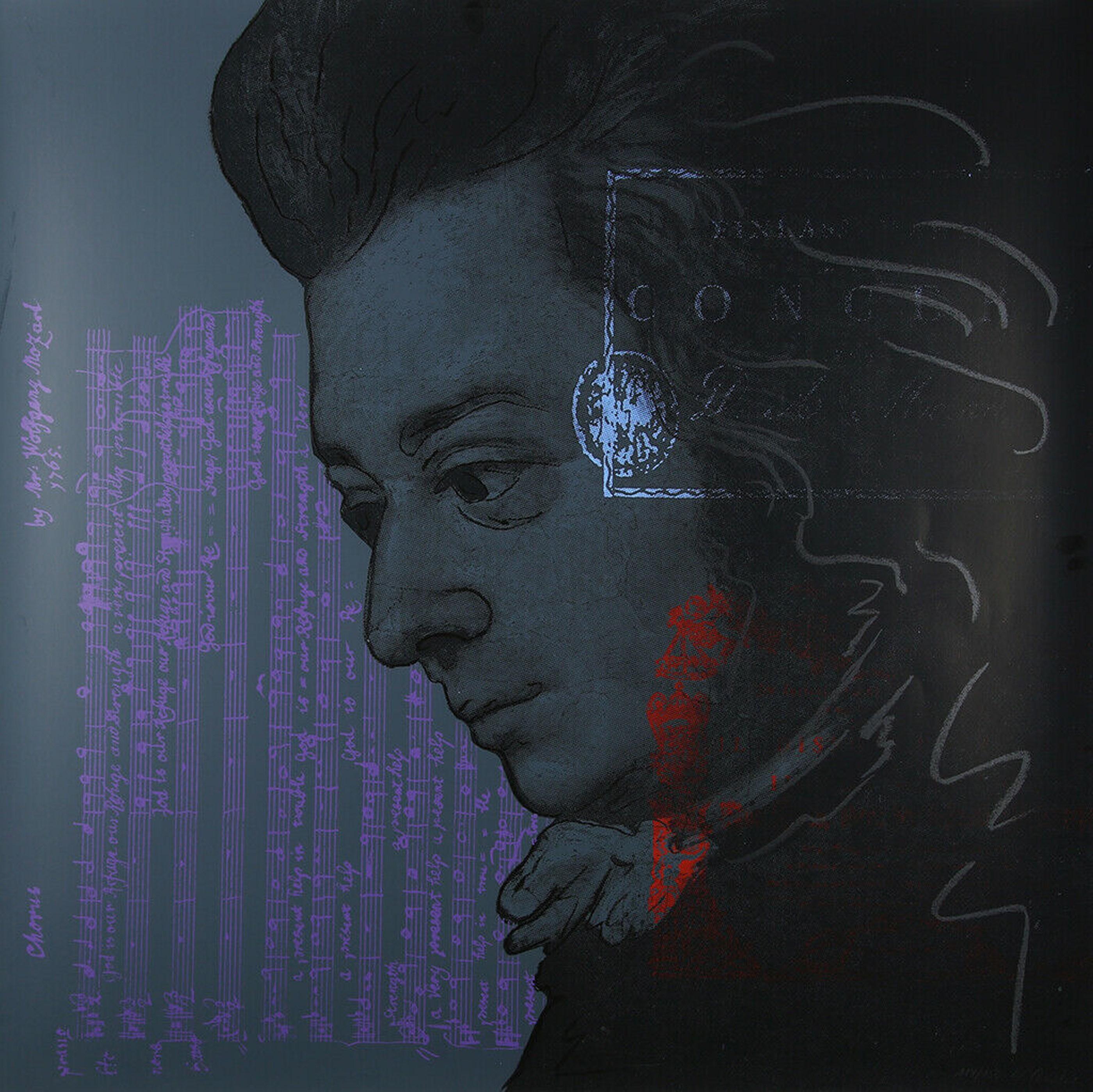 Wolfgang Amadeus Mozart (Pop Art, Warhol) ~60% OFF LIST PRICE LIMITED TIME ONLY - Print by Jurgen Kuhl 