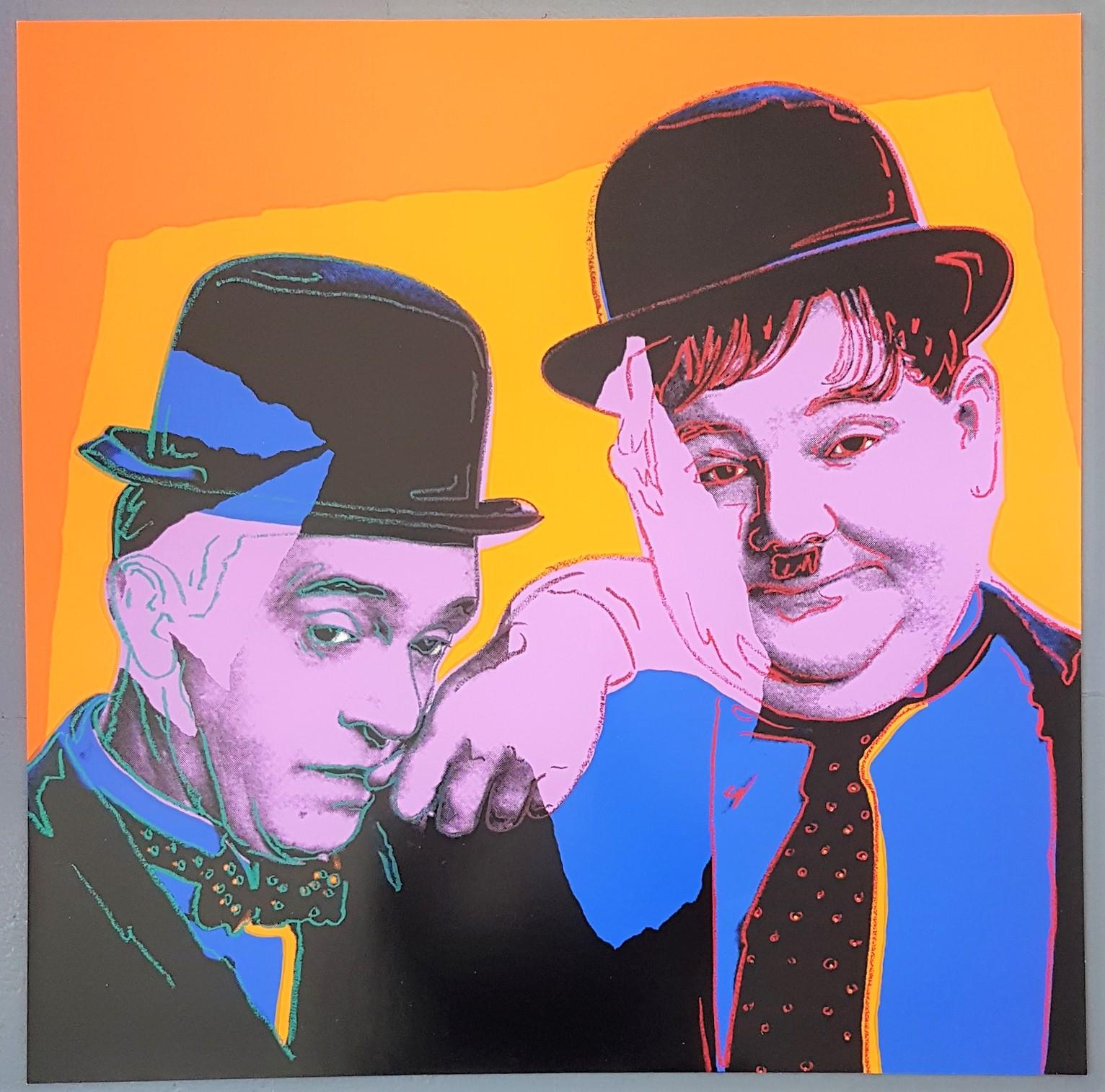 Jurgen Kuhl  Figurative Print - Stan and Laurel (Pop Art, Andy Warhol)
