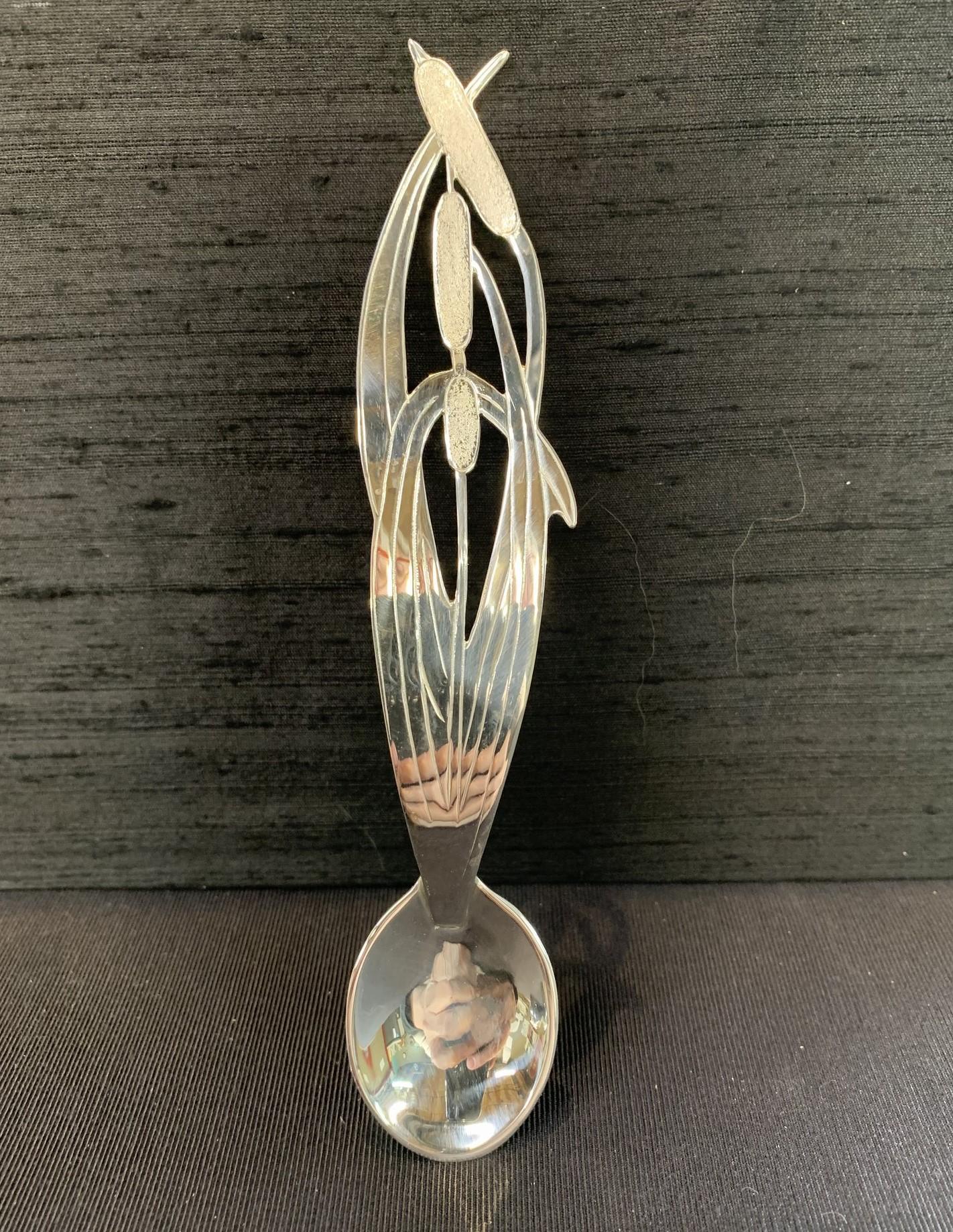 Cattail Baby Spoon - Sculpture by Genevieve E. Flynn