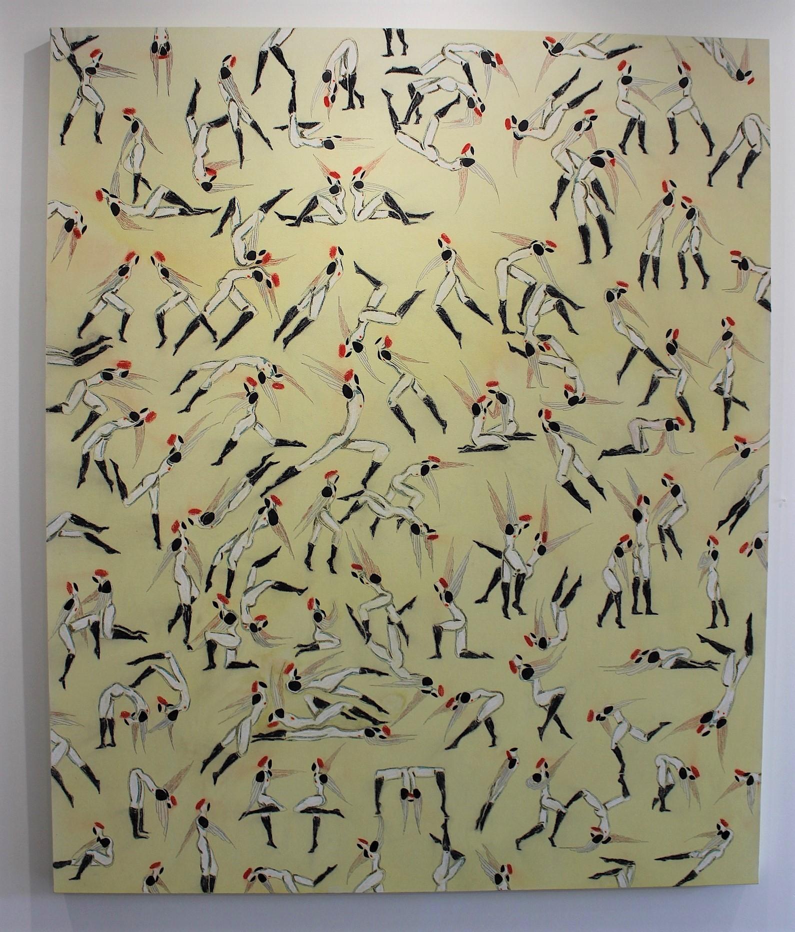 Quarantine (LARGE!! 6'x5' - 183 x 152cm) - Painting by Ryan Wilks