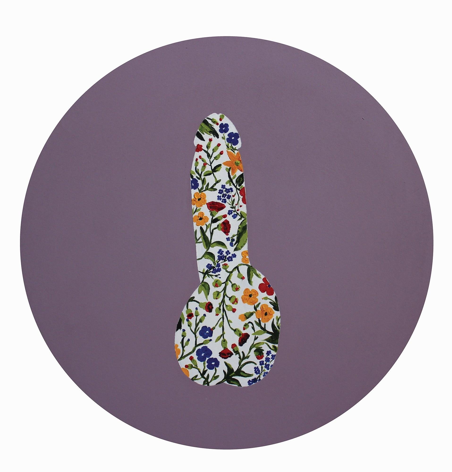 Phallic Florals - Painting by Ryan Wilks