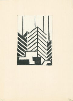 Constructivist Drawings and Watercolor Paintings