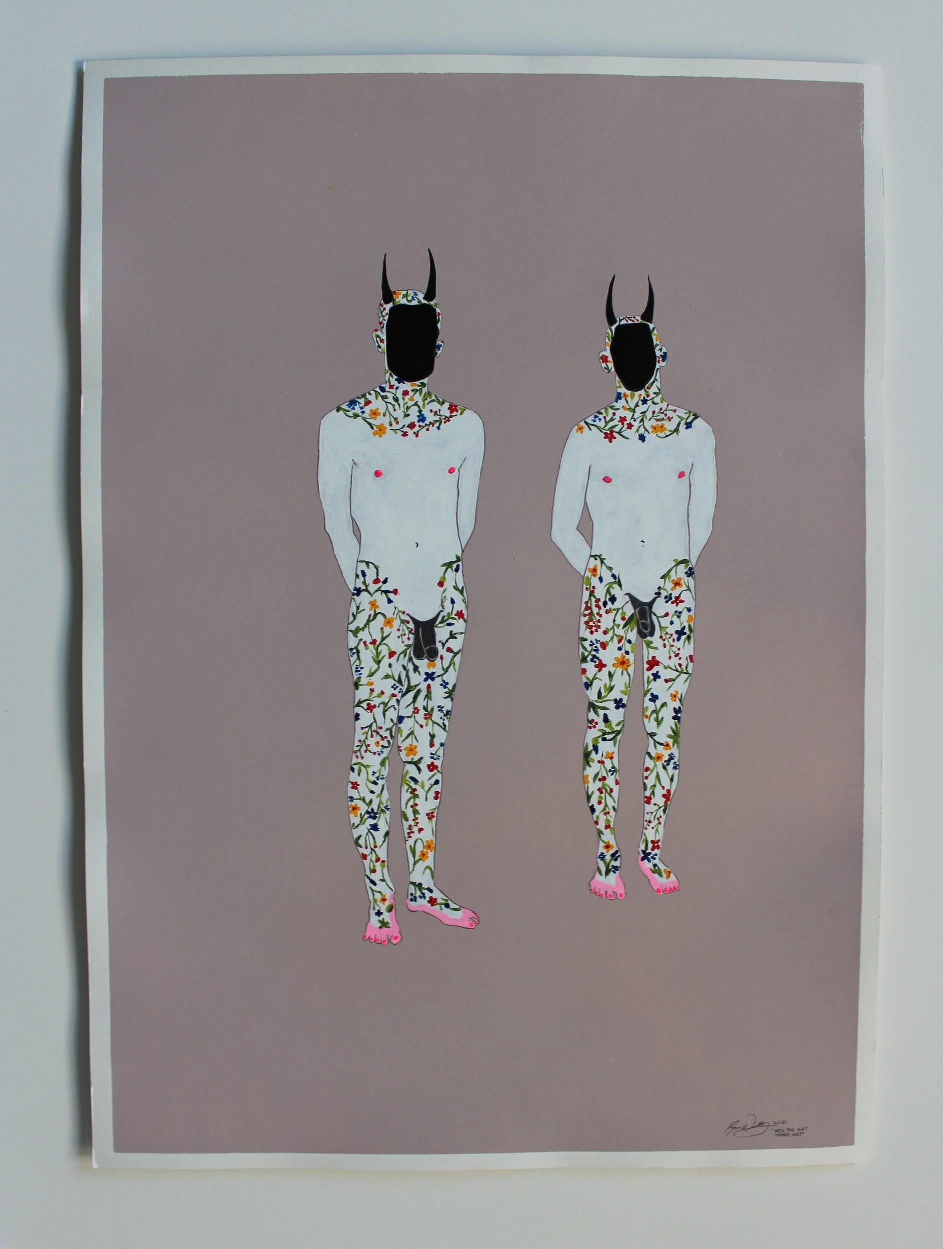 Willst du mich schwul heiraten – Painting von Ryan Wilks