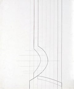 Untitled Geometric Abstraction (White) - Design for a Sculpture