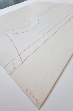 Ohne Titel Geometrische Abstraktion (Weiß) - Entwurf für eine Skulptur