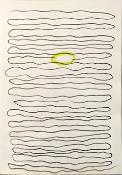 « Percorso interrotto » d'Enzio Wenk, 2020-2021 - Marque sur papier, abstrait