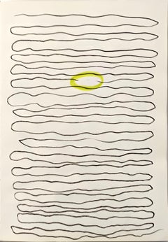 "Percorso interrotto" di Enzio Wenk, 2020-2021 - Marcatore su carta, Astratto