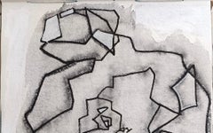 "Figura" di Enzio Wenk, 2020-2022 - Acquerello e pennarello, figura astratta