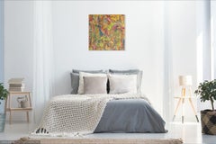 FLOWER-FIELDS- abstract painting square