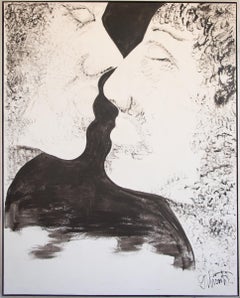 INTIMATE- pittura figurativa in bianco e nero