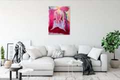 WOMEN OF THE NIGHT pink aclylic on canvas