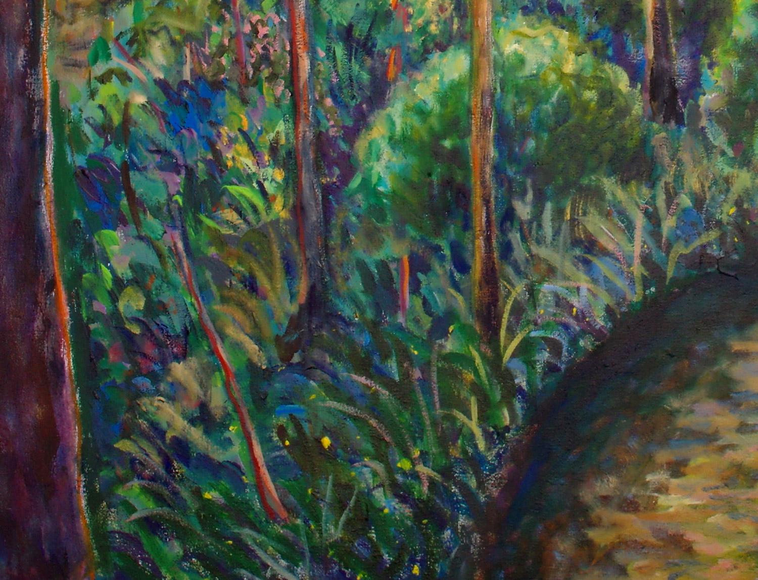 colorful forest painting