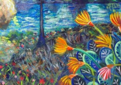 SECRET SPOT- Colorful Landscape Painting vertical