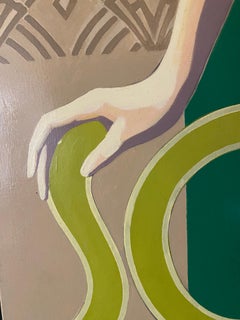 The Legend of Zelda- Green & Yellow figurative vertical