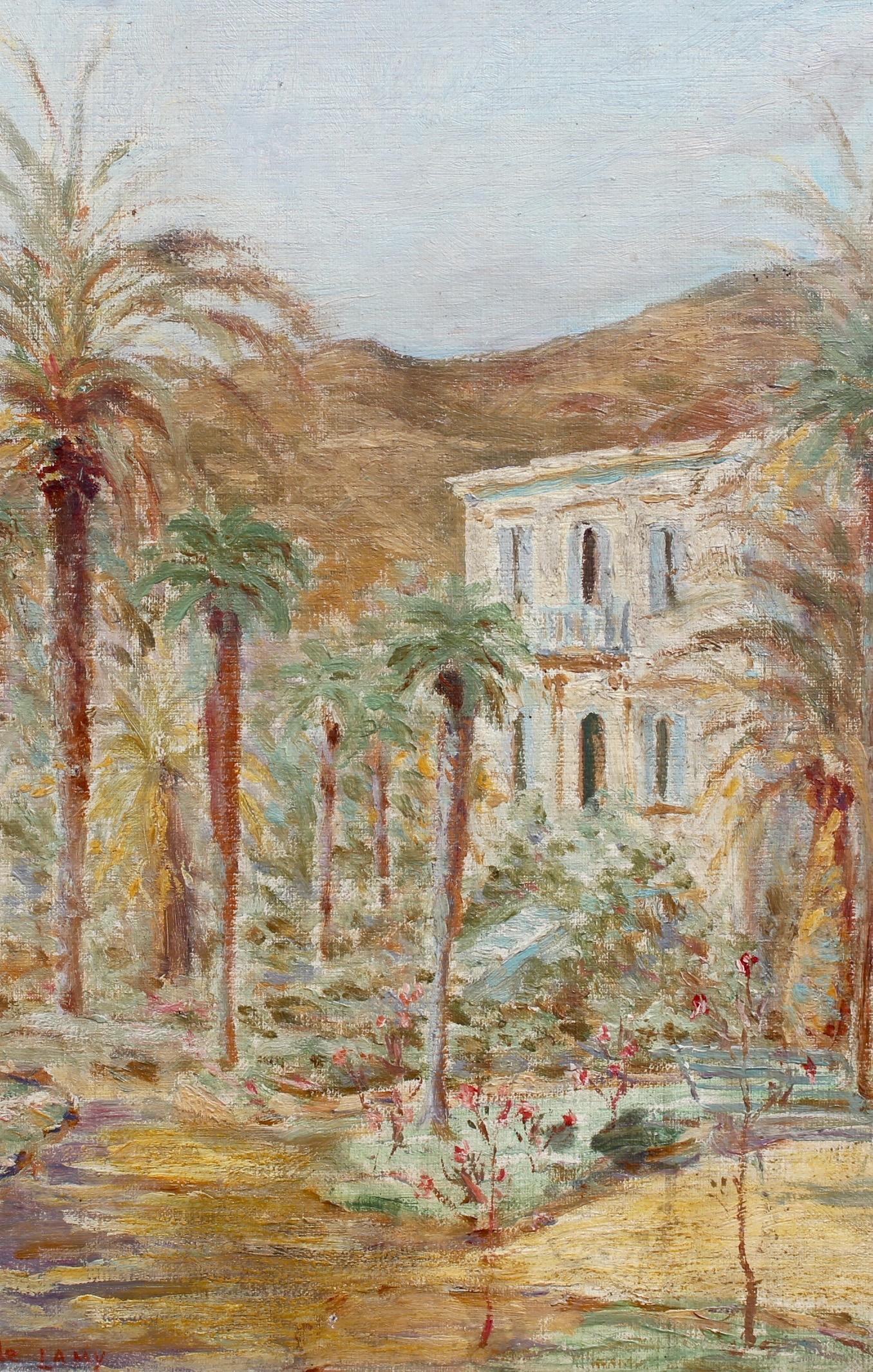R. de Lamy Figurative Painting - French Riviera Home