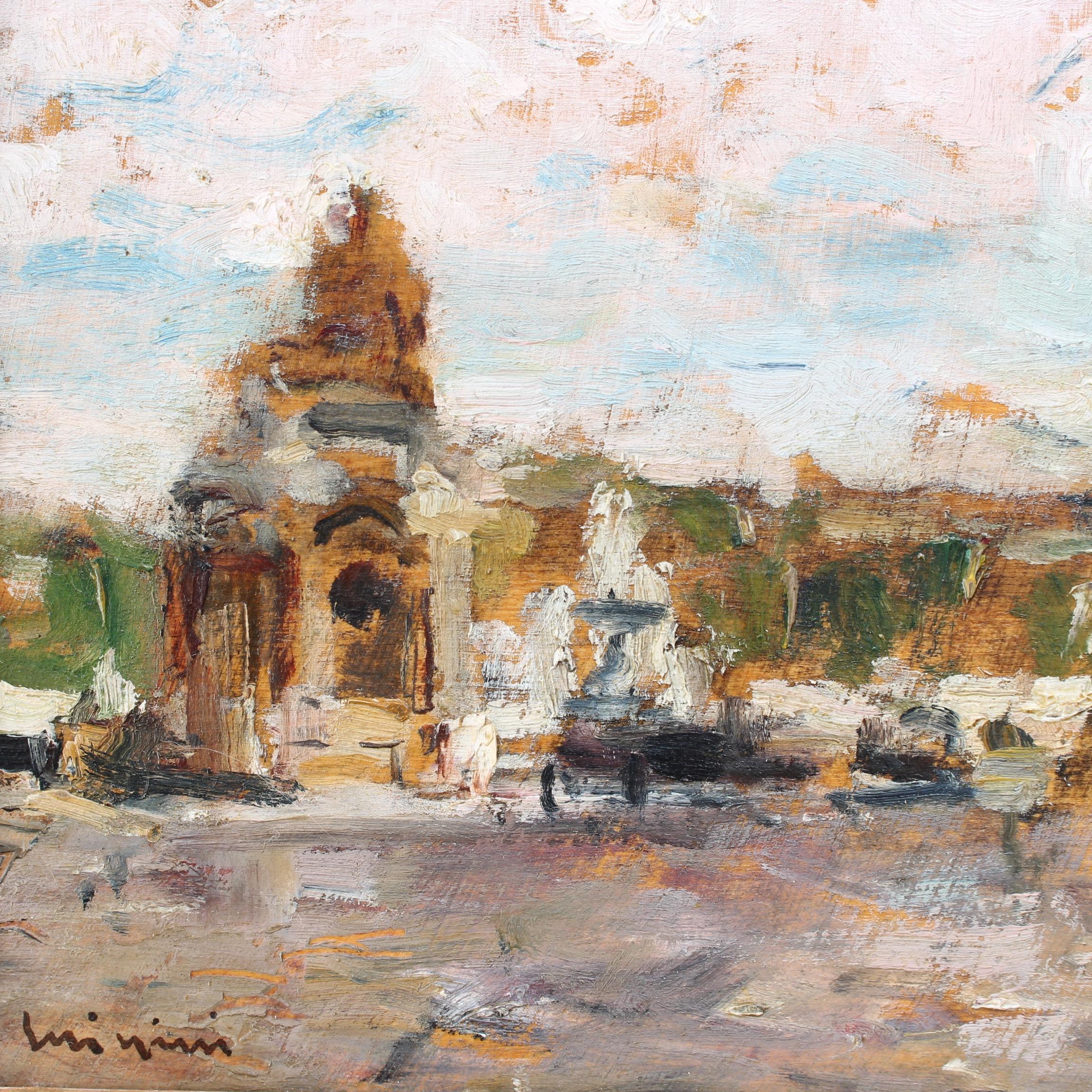 'Place de la Concorde Paris' by Ferdinand Jean Luigini (circa 1900 - 1915) 9