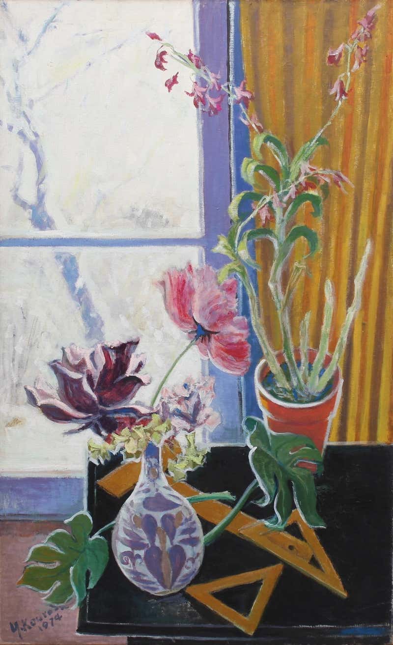 Rosalyn Gale Powell - Late Autumn Flowers at 1stDibs