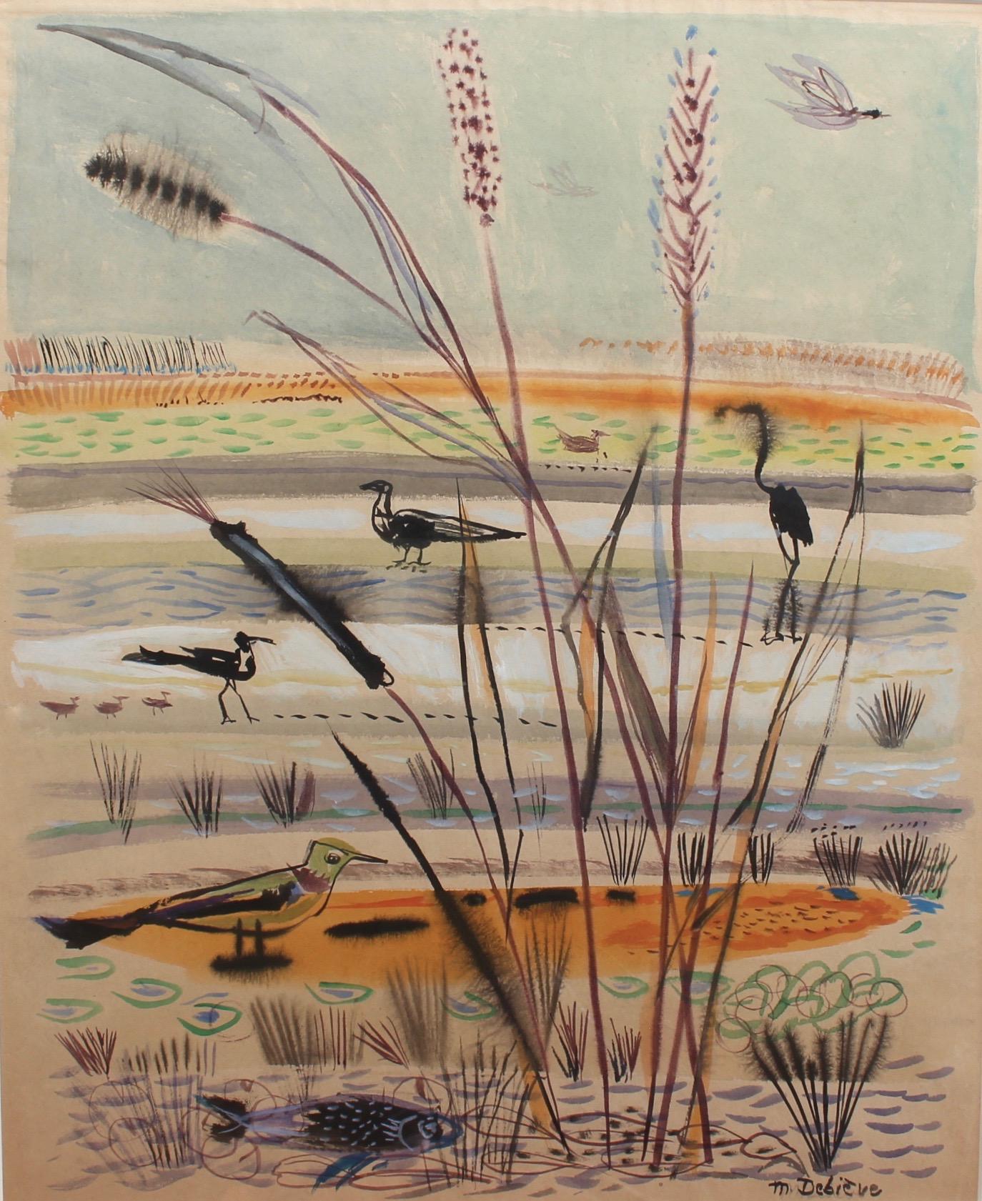 Michel Debiève Landscape Art - The Wetlands