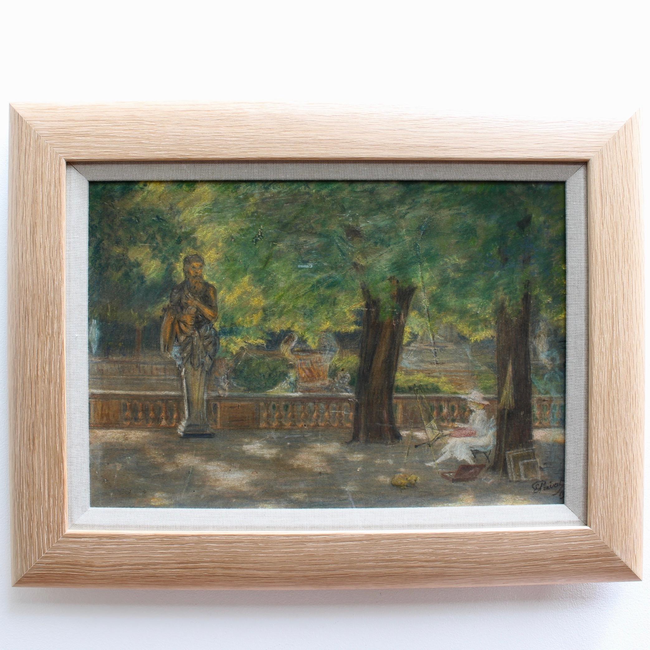 Pittore nel Jardin de Luxembourg, Parigi - Art di Unknown