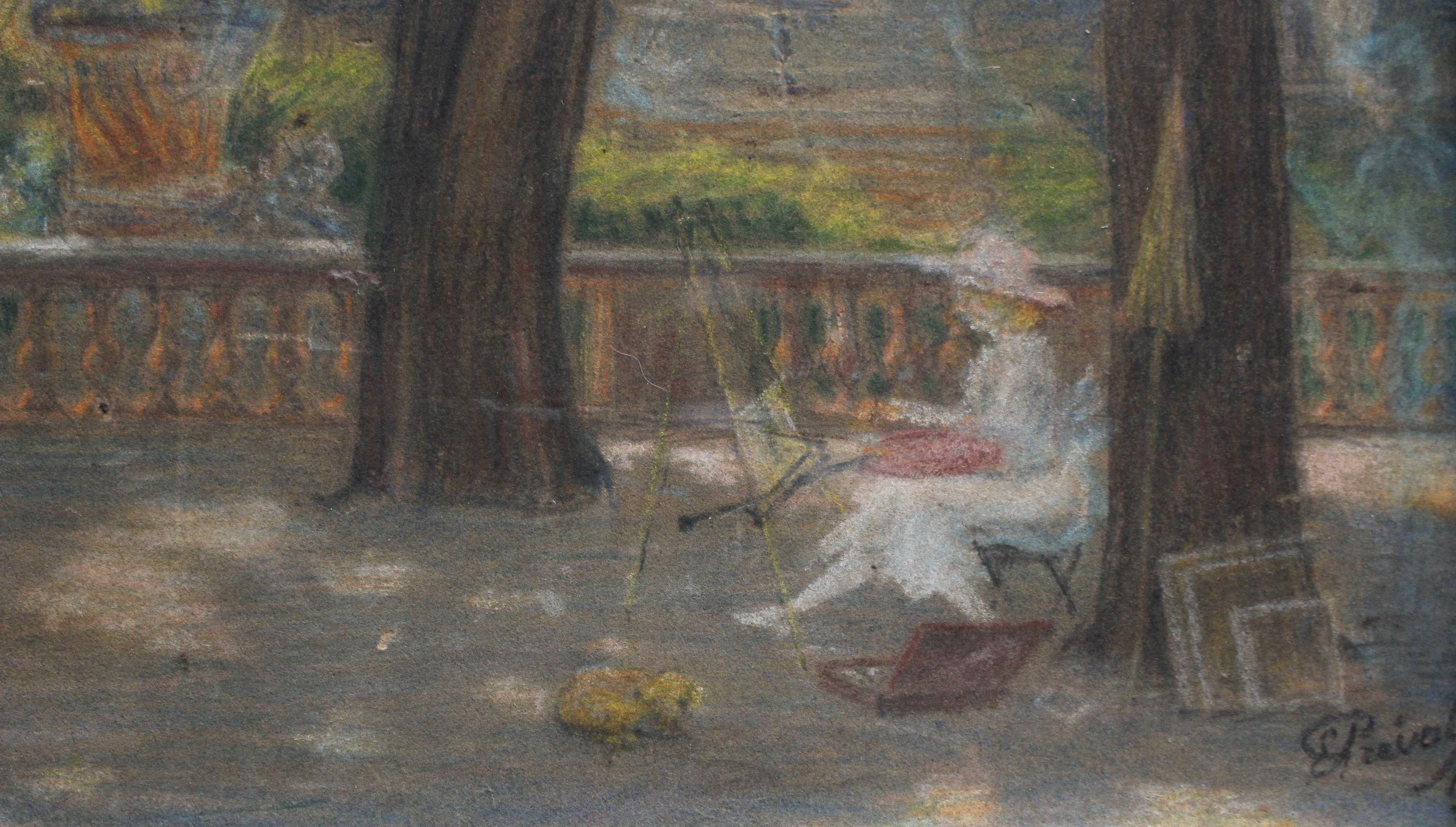 Painter in the Jardin de Luxembourg, Paris For Sale 2
