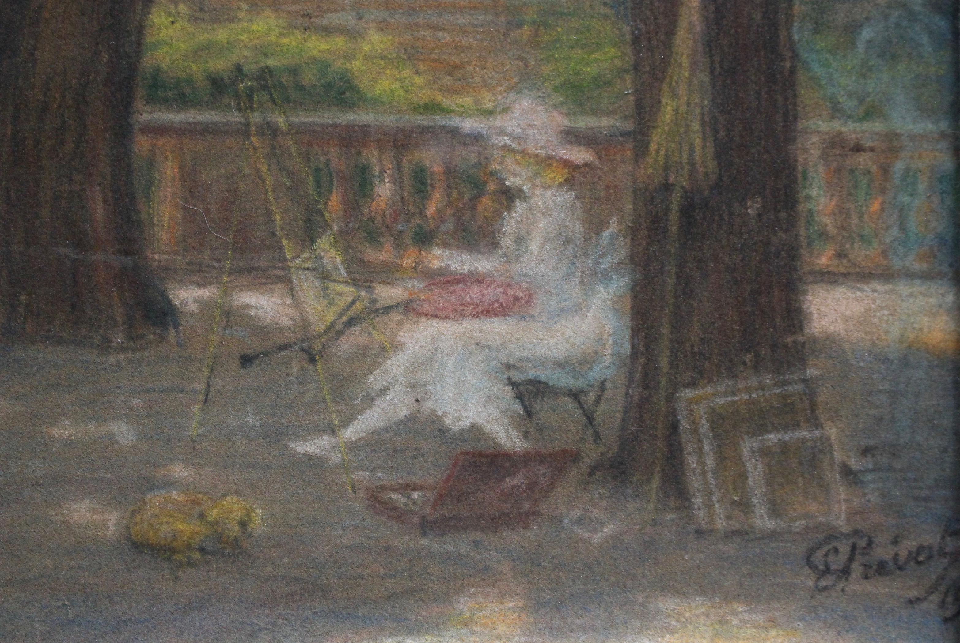 Painter in the Jardin de Luxembourg, Paris For Sale 3