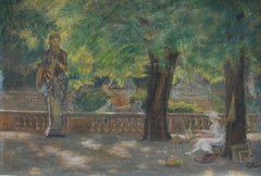 Painter in the Jardin de Luxembourg, Paris