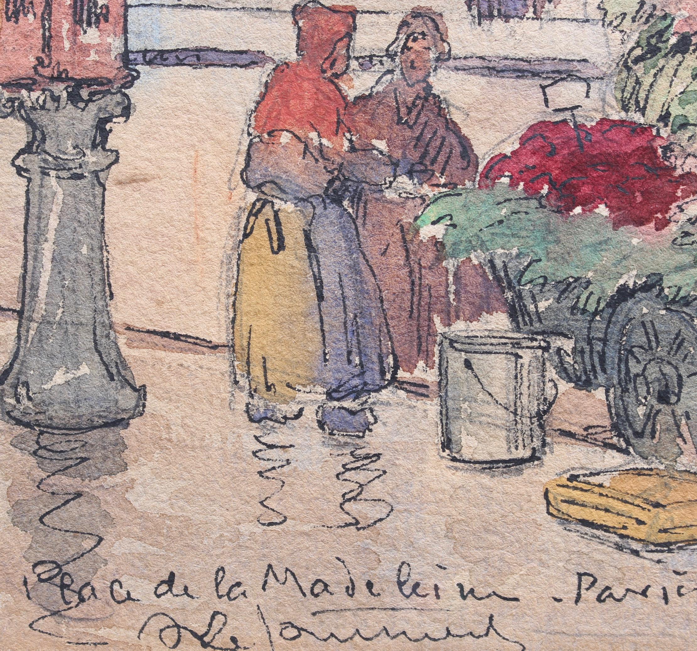 Flower Seller, Place de la Madeleine - Paris 1890s 10