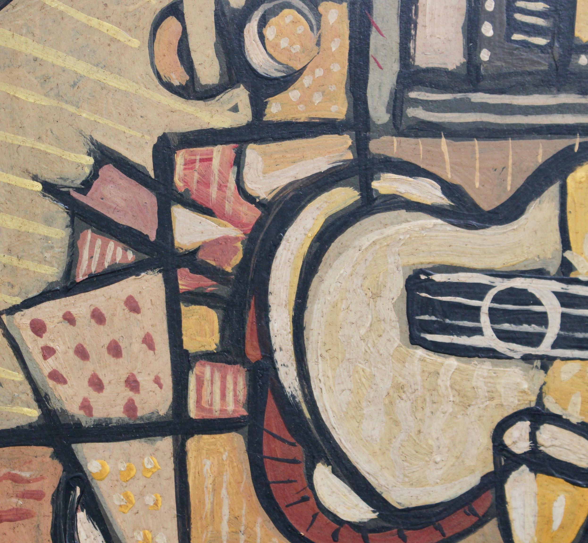 Still Life with Guitar and Wine Glass 5