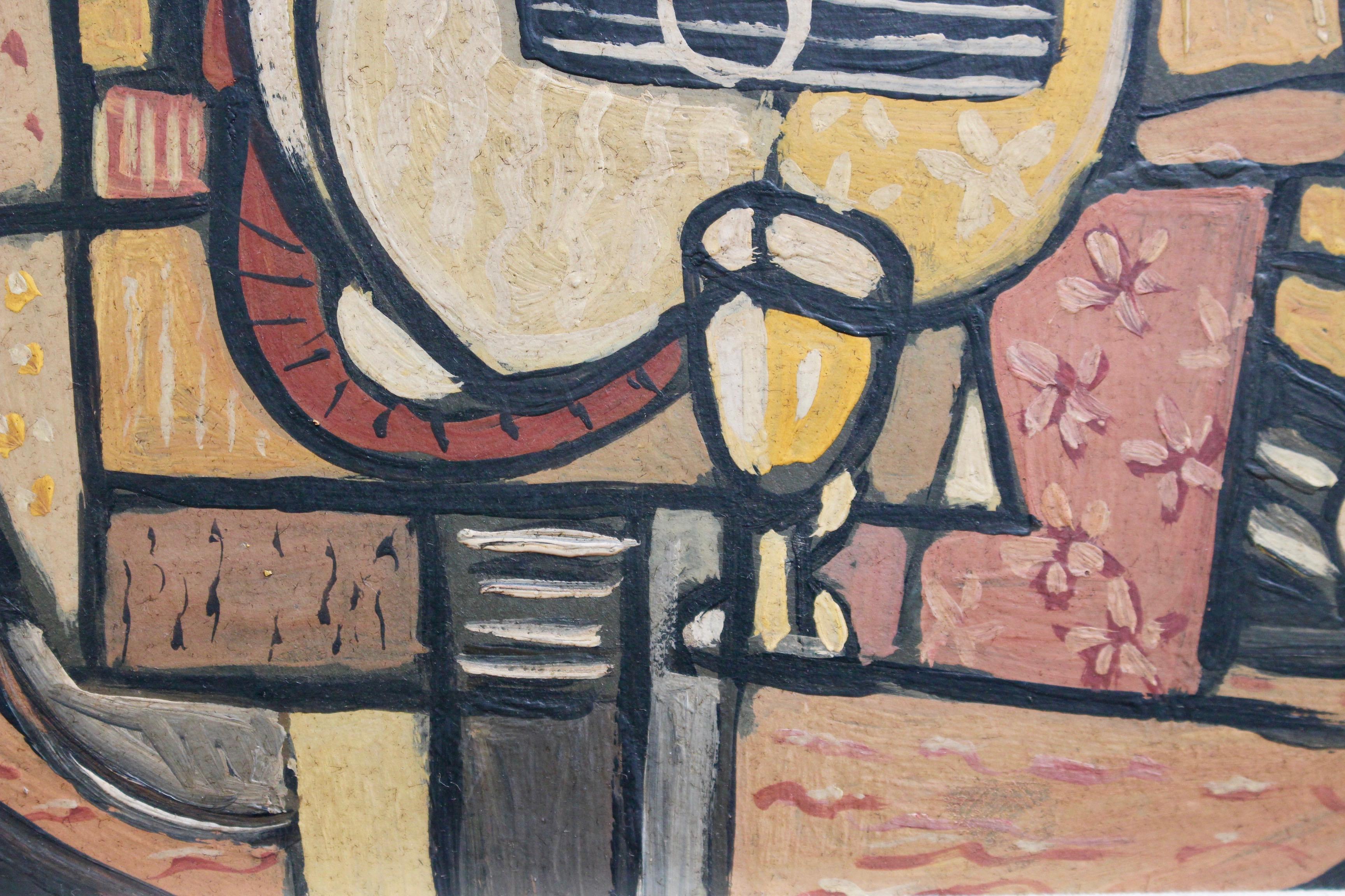 Still Life with Guitar and Wine Glass 7