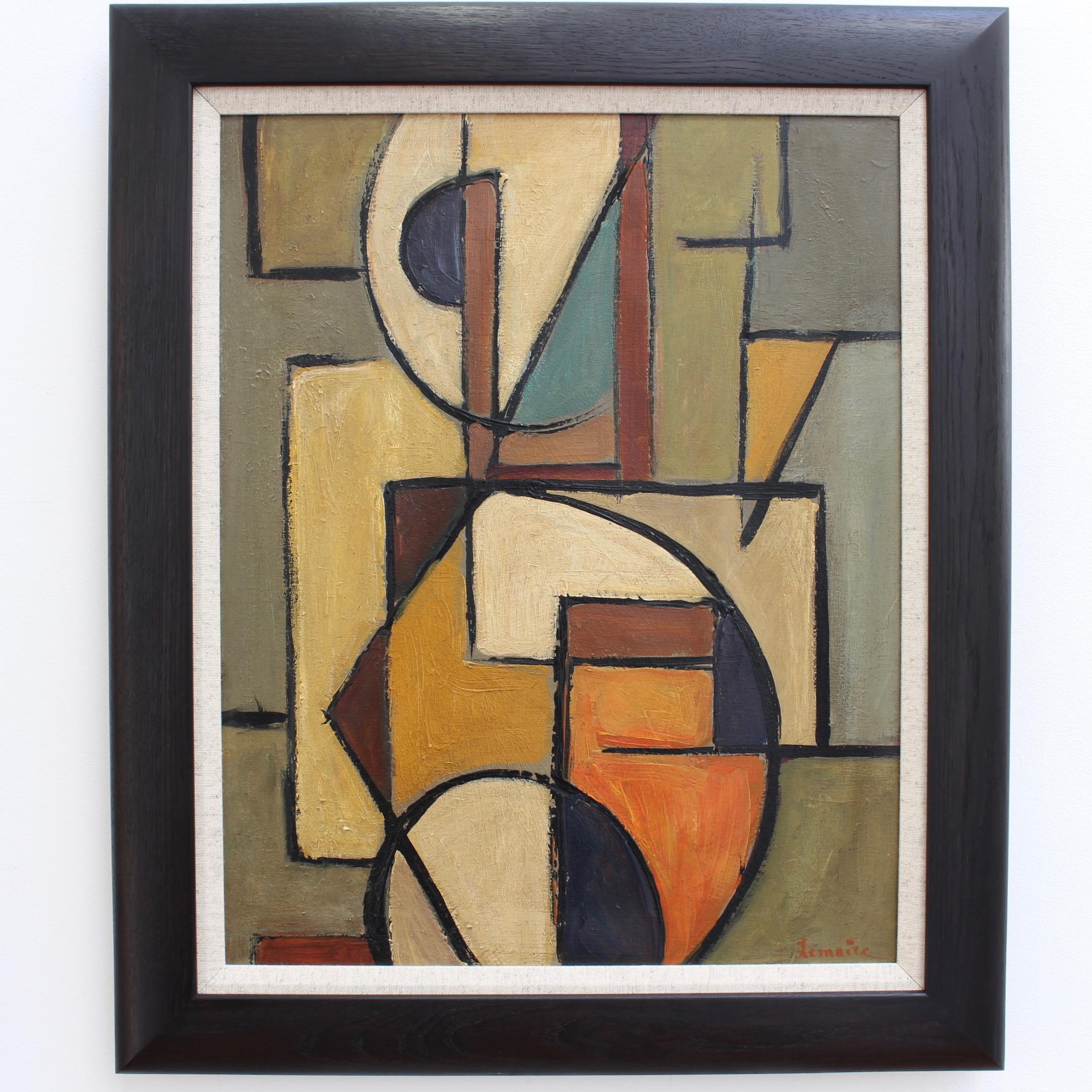 'Abstract Composition in Colour' by Lemaire  - Painting by Unknown