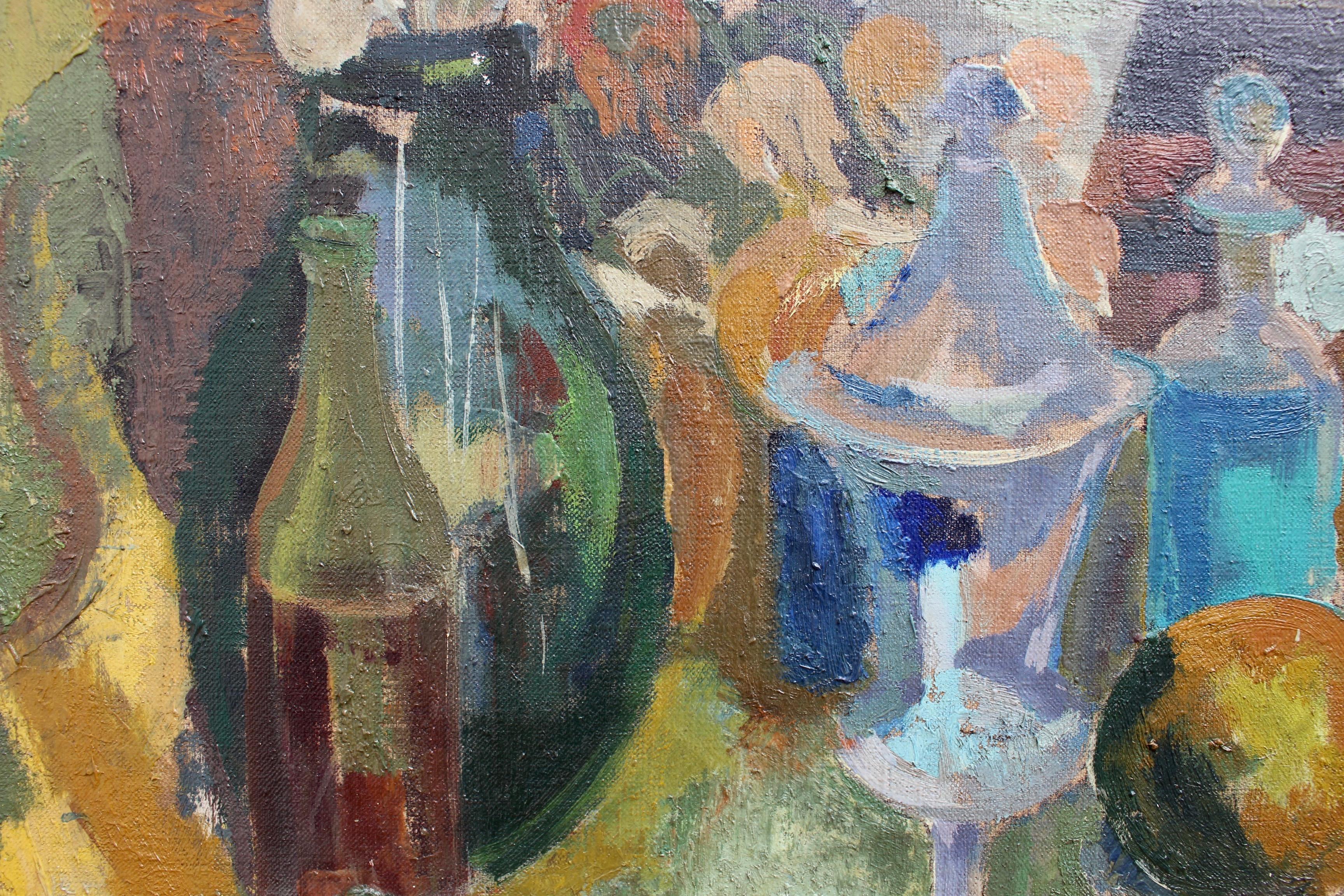 Still Life with Vases, Vessels and Fruit 10