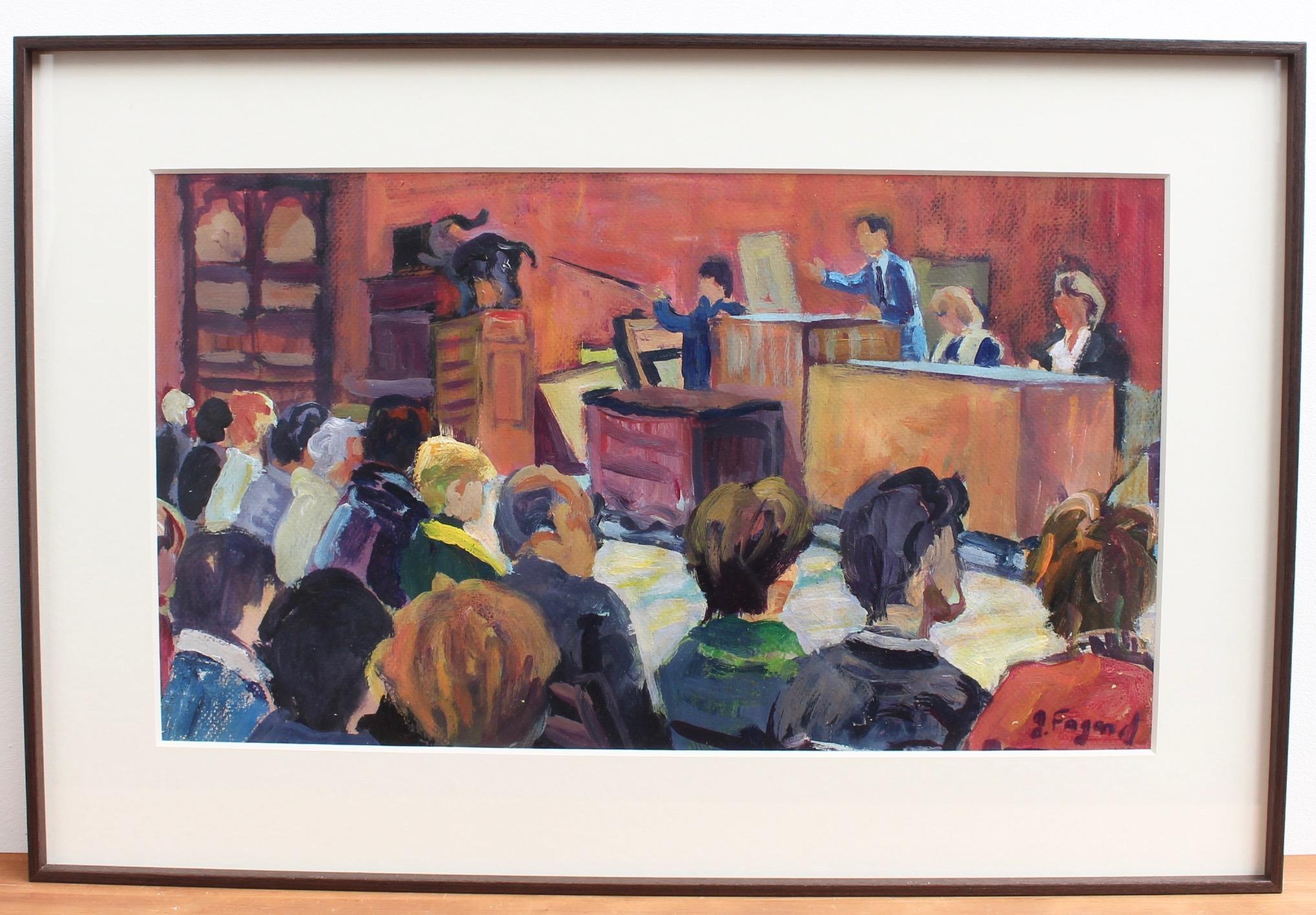 The Auction House - Painting by Gerard Fagard