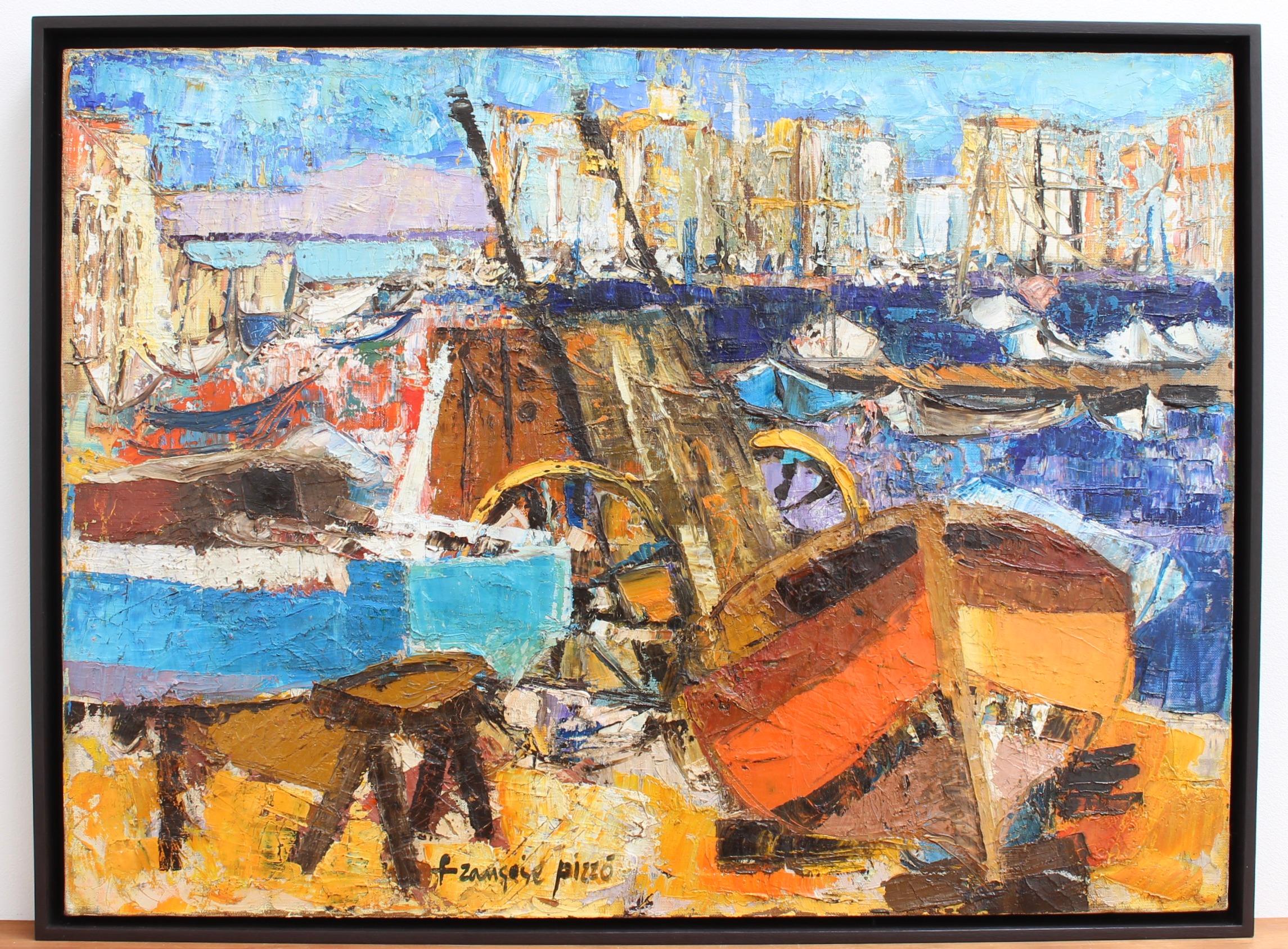 The Old Port Marseille - Painting by Françoise Pirró