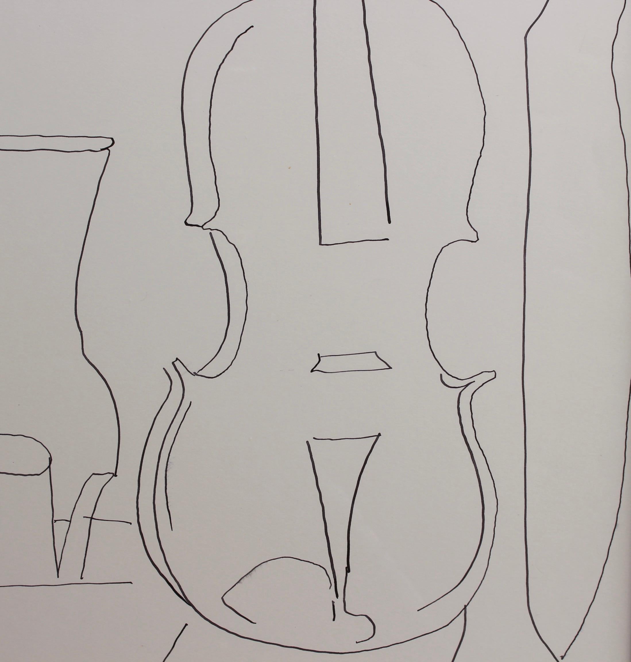 Still Life with Vessels and Violin 1