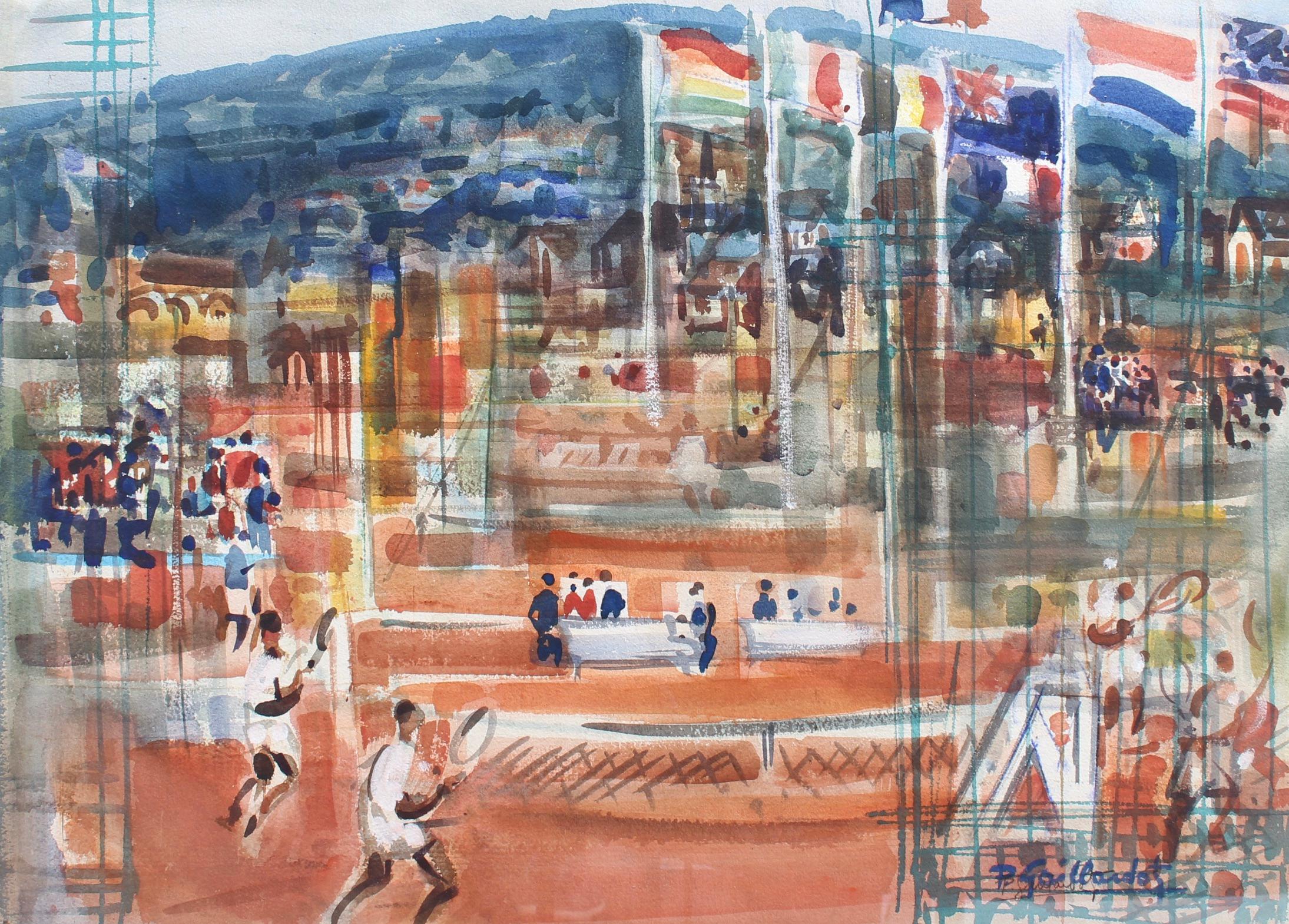 Pierre Gaillardot Figurative Art - Monte Carlo Tennis Championships